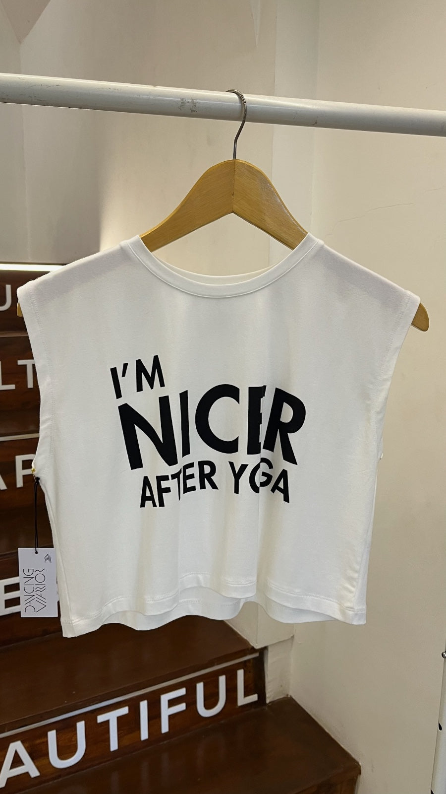 Dancing Warrior I'm Nicer Crop Top