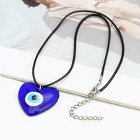 See No Evil Turkish Evil Eye Glass Pendant Necklaces by Yoga Republik