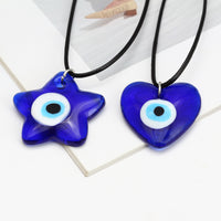See No Evil Turkish Evil Eye Glass Pendant Necklaces by Yoga Republik