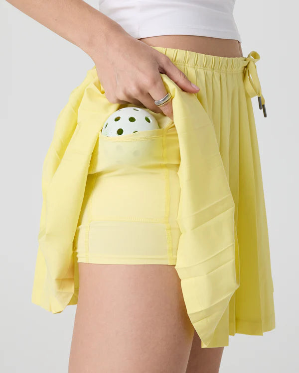 Vuori XS Clementine Pleated Skirt - Sunlight