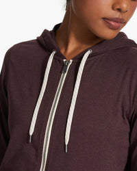 Vuori XS Halo Performance Hoodie - Mahogany Heather