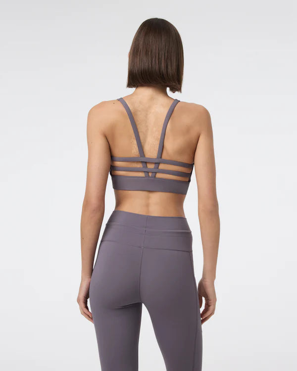 Vuori SMALL Yosemite Longline Bra - Lunar Gray