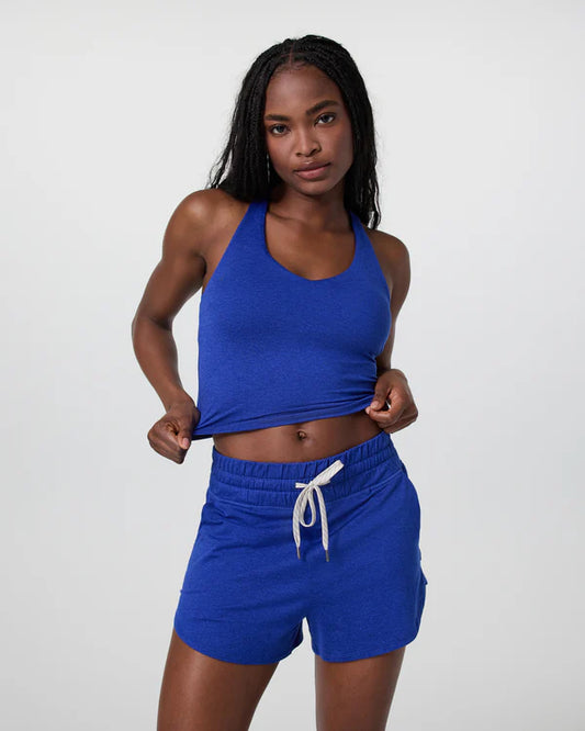 Vuori Halo Performance Crop - Copenhagen Heather