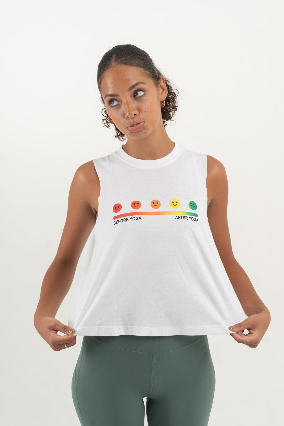 YR Before After Yoga Crop Top