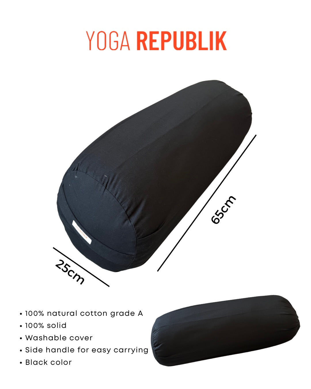 Guling Bulat Manduka Enlight™ - Tengah Malam