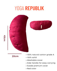 YR Half Moon Meditation Pillow
