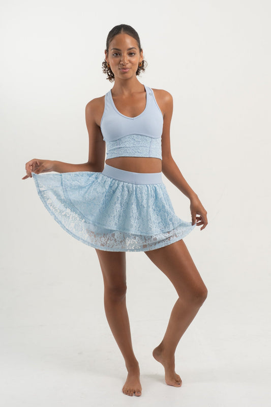 YR Xia Lace One Set - Baby Blue