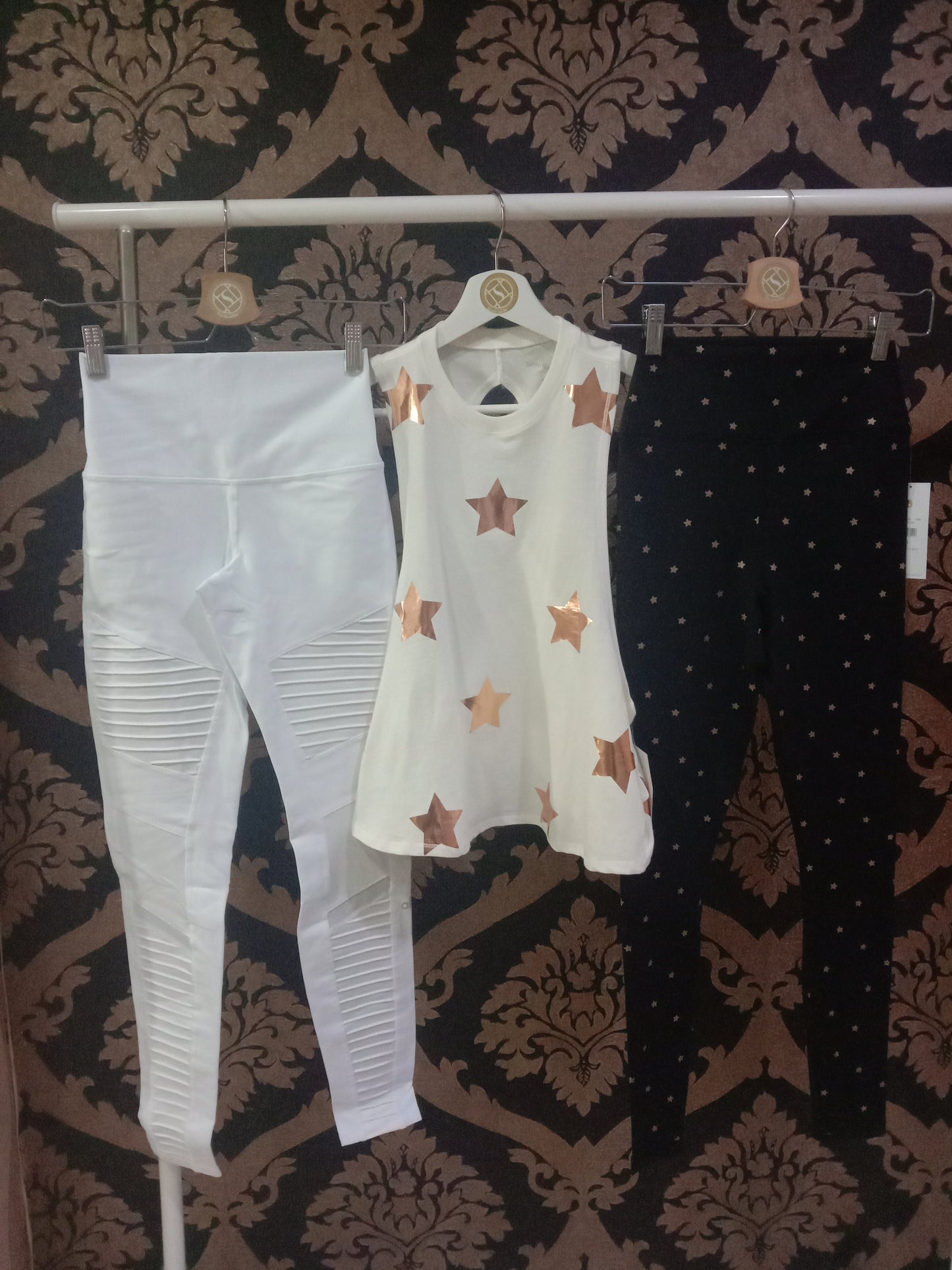 Spiritual Gangster SMALL Essential High-Waist Legging - Black Cosmos Active