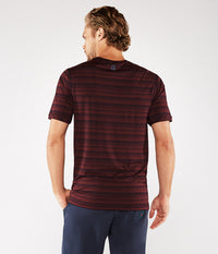 Manduka Men's Cross Train Tee - Port/Midnight