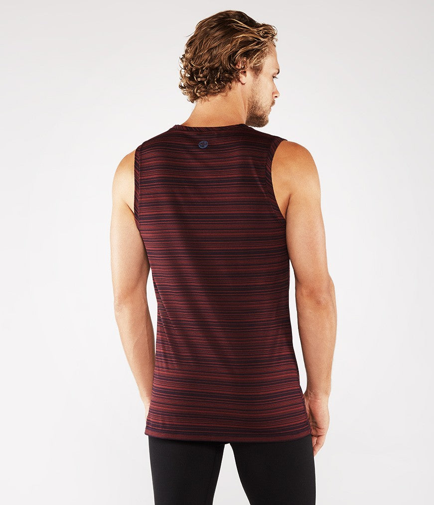Manduka Men's Cross Train Tank - Port/Midnight