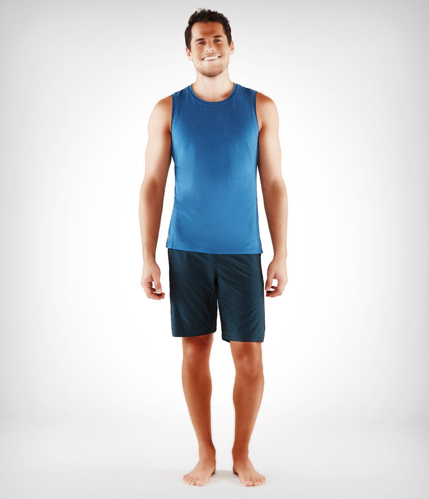 Manduka Men's Transcend Performance Tank - Aqua