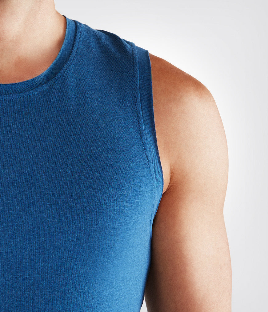 Manduka Men's Transcend Performance Tank - Aqua