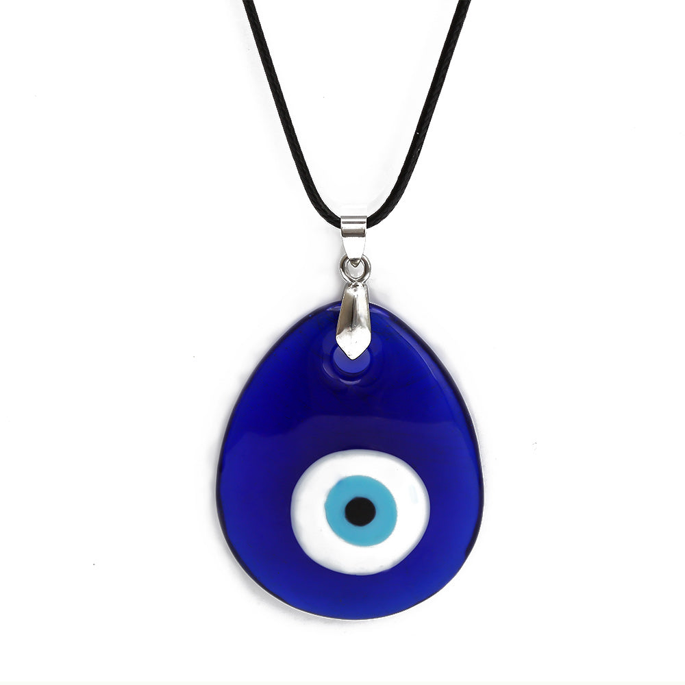 See No Evil Turkish Evil Eye Glass Pendant Necklaces by Yoga Republik