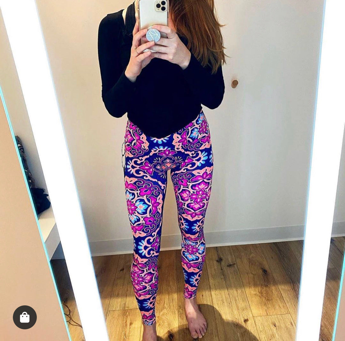 K-Deer SMALL High-Waist Medallion Legging - Boho Nouveau