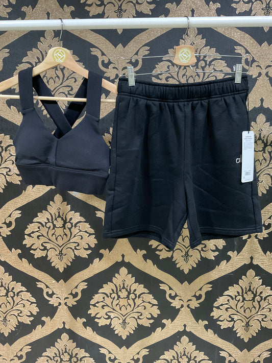 Alo Yoga SMALL Accolade Sweat Short - Black