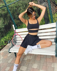 Alo Yoga SMALL Slit Bra - Black