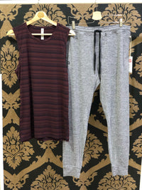 Manduka Men's Cross Train Tank - Port/Midnight