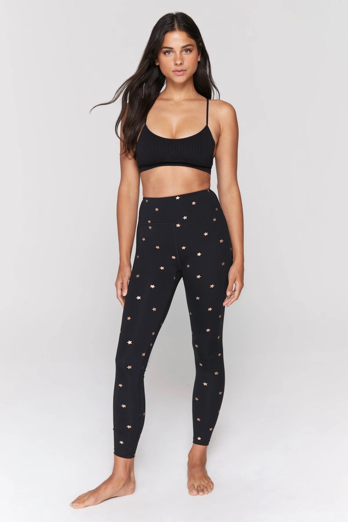 Spiritual Gangster SMALL Essential High-Waist Legging - Black Cosmos Active