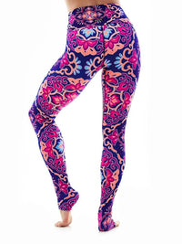 K-Deer SMALL High-Waist Medallion Legging - Boho Nouveau