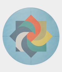 Manduka Restorative Round Yoga Mat 3mm - Sacred Flower