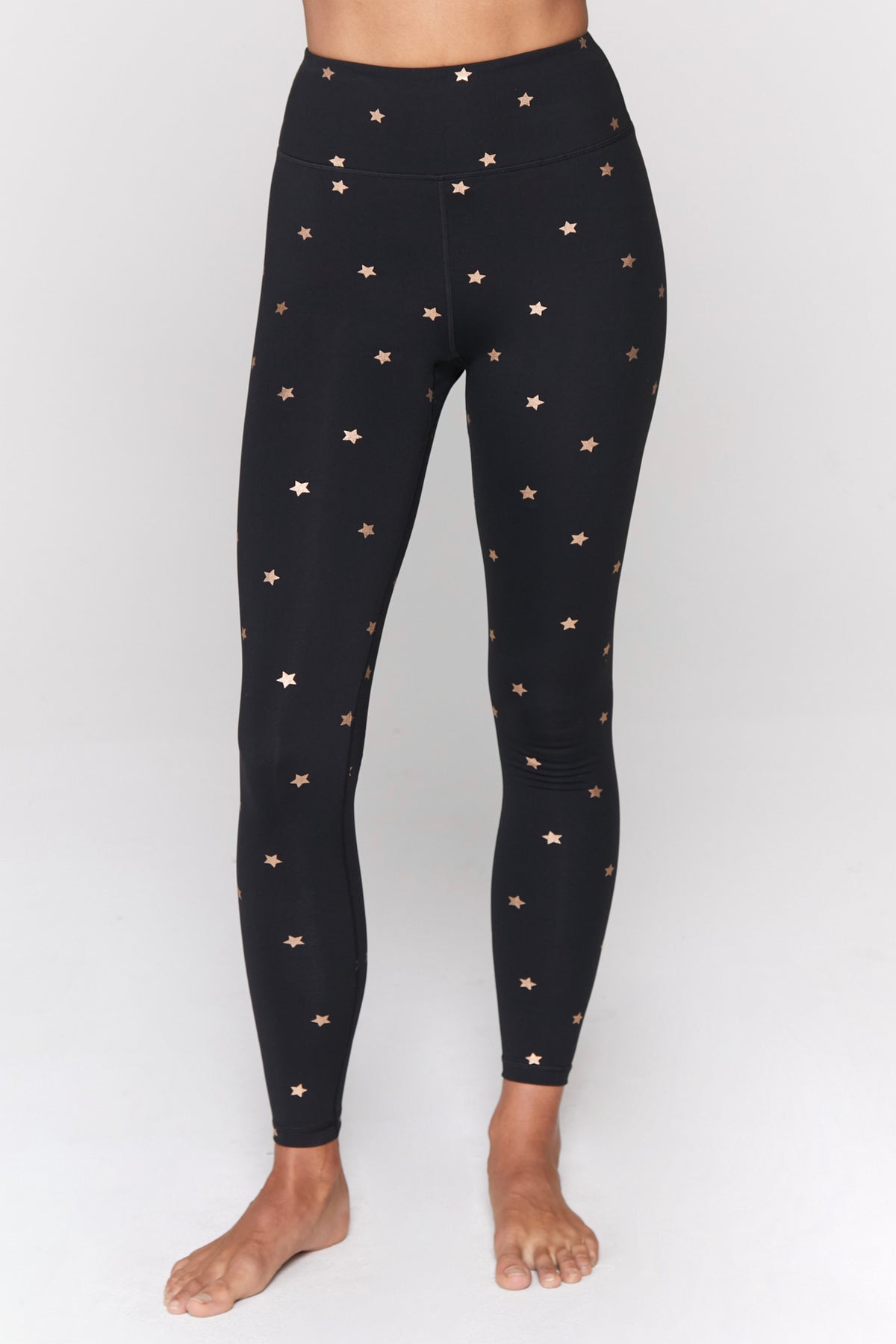 Legging Pinggang Tinggi Esensial KECIL Gangster Spiritual - Black Cosmos Active