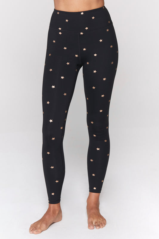 Legging Pinggang Tinggi Esensial KECIL Gangster Spiritual - Black Cosmos Active